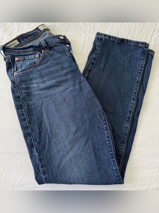 Levi's Denim - Levi's Women's Straight Leg Jeans in Dark Blue Denim